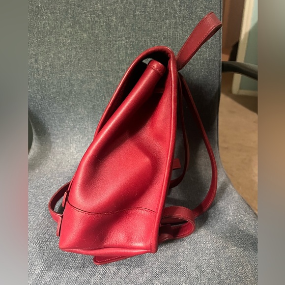 Vintage Coach Small Daypack Backpack 9960 Red - Picture 5 of 7